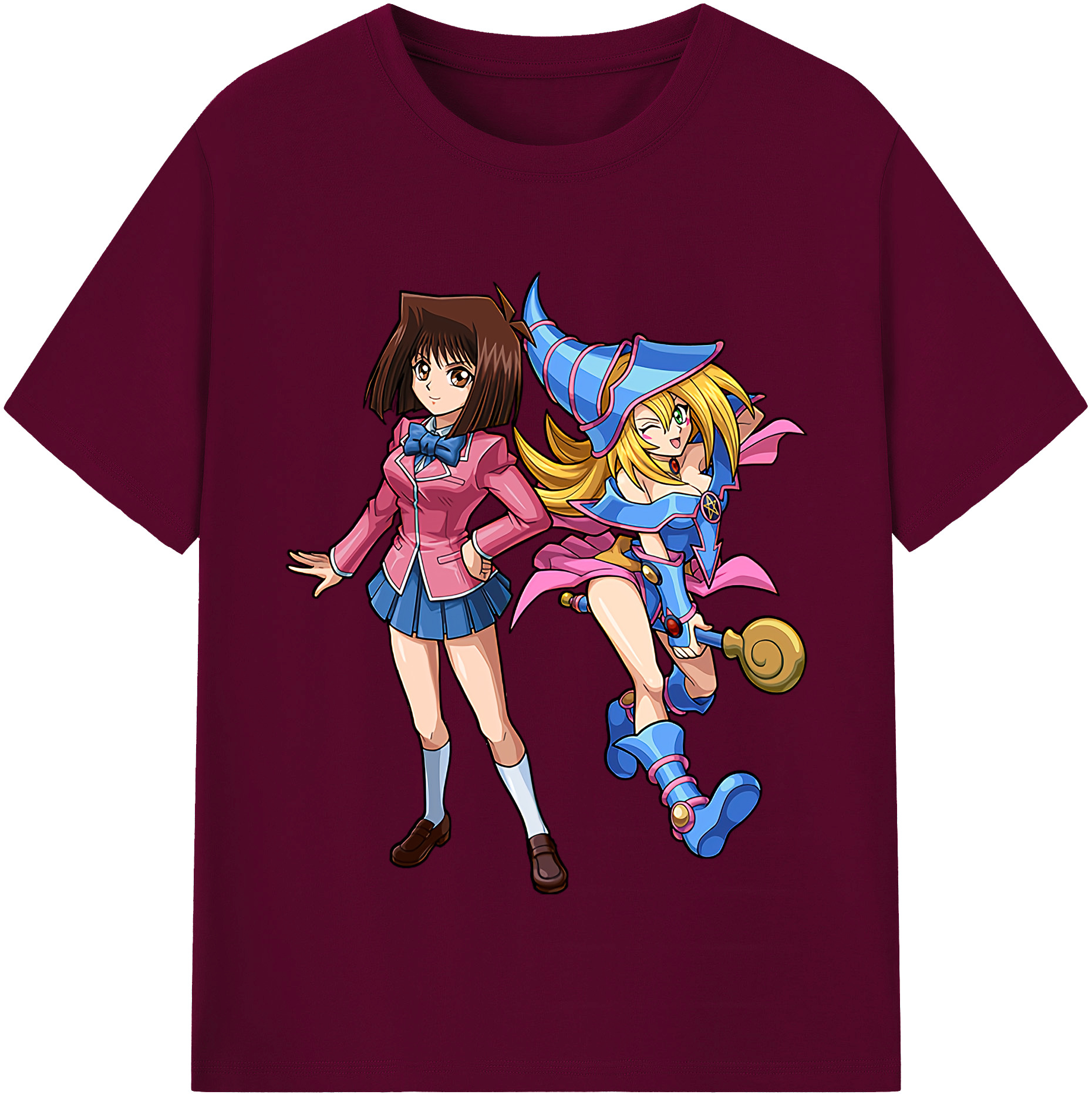 （画像用） 遊☆戯☆王 Yu-Gi-Oh! レディースカジュアルプリントTシャツ（綿100％）